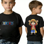 One Piece Boy's Girl's T Shirt Summer Kids Anime T-Shirt Luffy Zoro Nami Chopper Cute Clothes Cartoon Tees Birthday Gifts Tops-AMAZON FACTORY