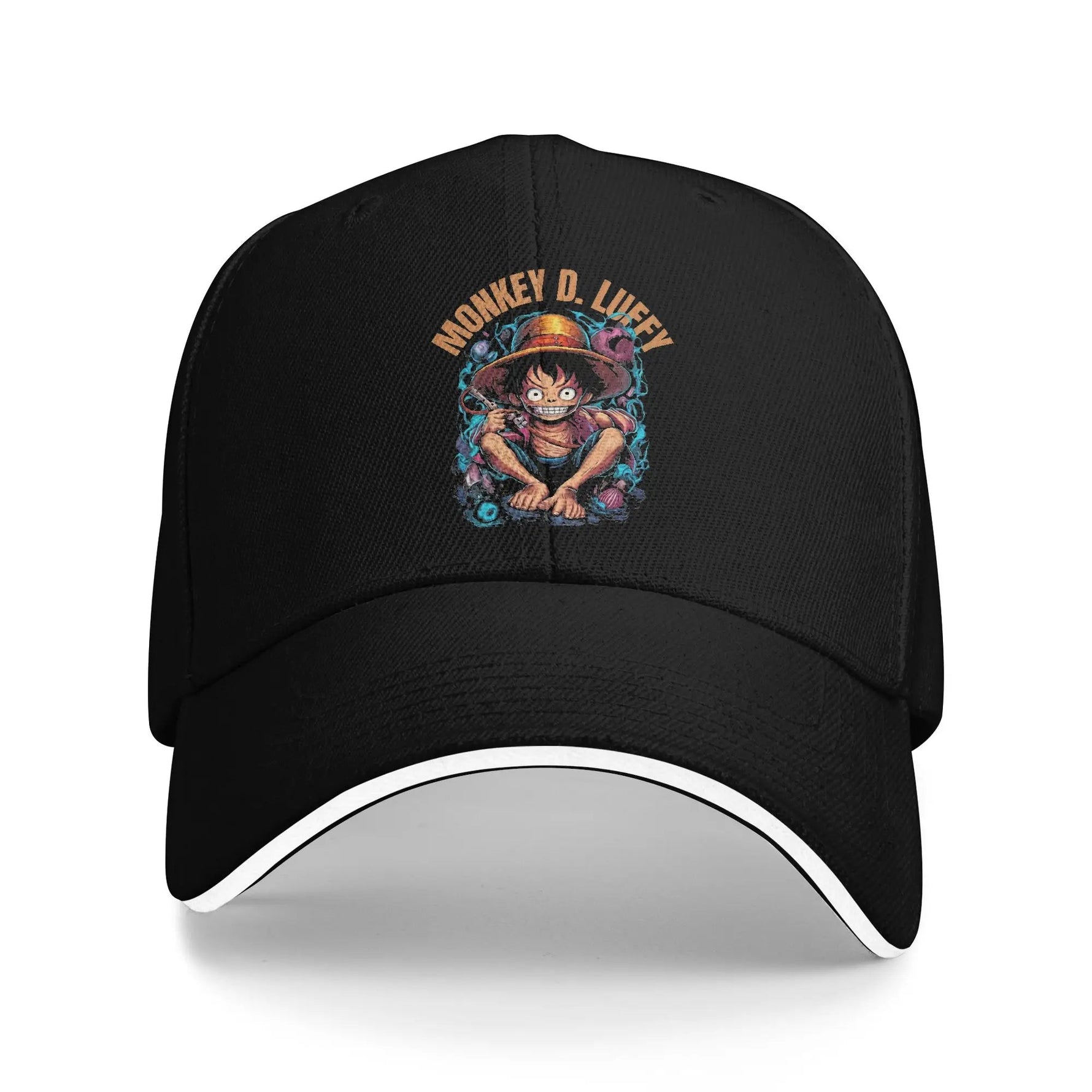 Op-Op Baseball Cap Hip Hop Trafalgar Law One Piece Anime Sandwich Hat for Men Women Breathable Hats Cap Sport-AMAZON FACTORY