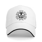 Op-Op Baseball Cap Hip Hop Trafalgar Law One Piece Anime Sandwich Hat for Men Women Breathable Hats Cap Sport-AMAZON FACTORY