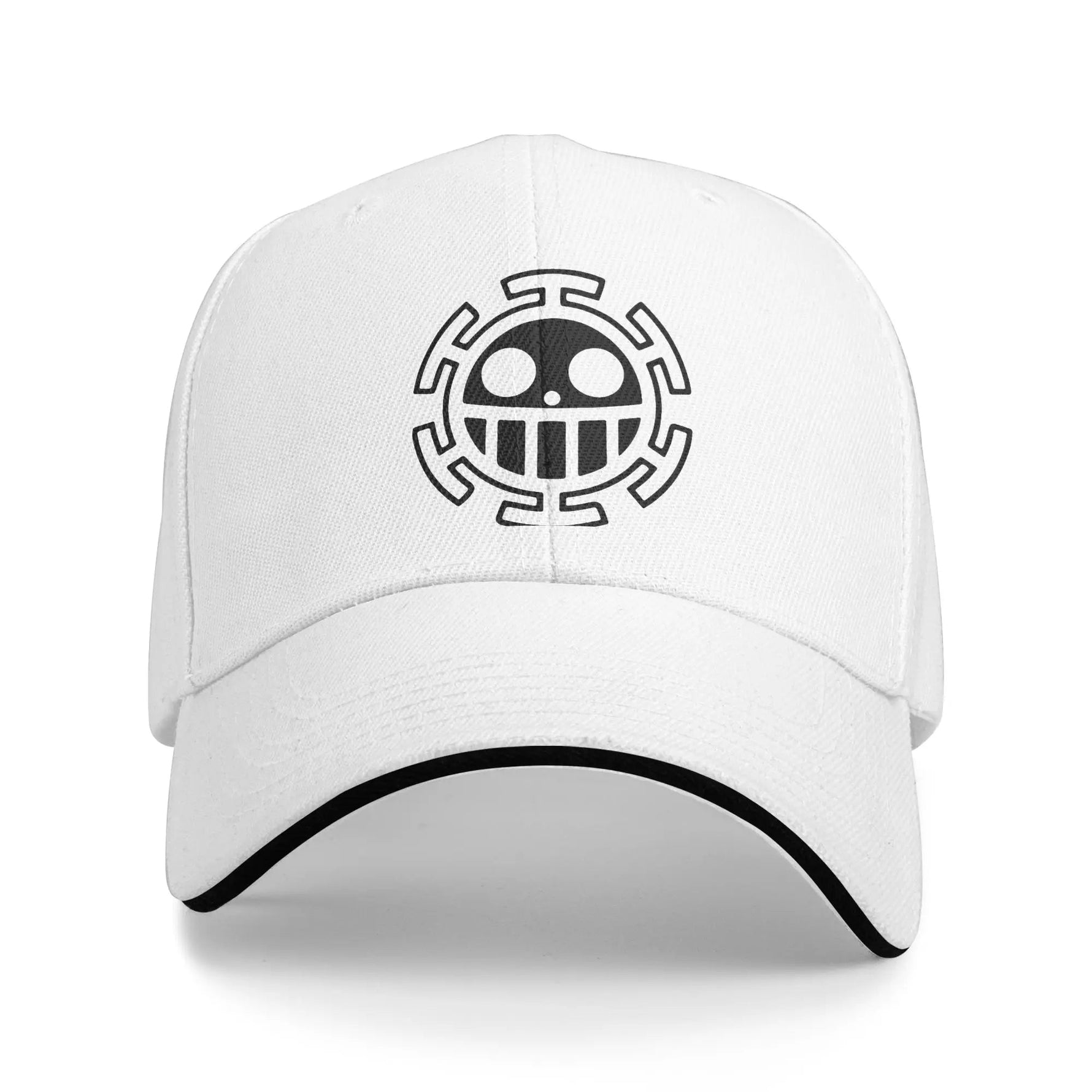 Op-Op Baseball Cap Hip Hop Trafalgar Law One Piece Anime Sandwich Hat for Men Women Breathable Hats Cap Sport-AMAZON FACTORY