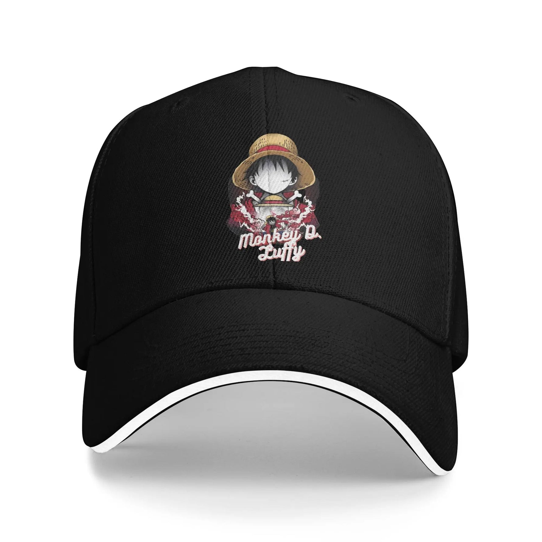 Op-Op Baseball Cap Hip Hop Trafalgar Law One Piece Anime Sandwich Hat for Men Women Breathable Hats Cap Sport-AMAZON FACTORY