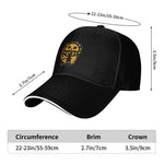 Op-Op Baseball Cap Hip Hop Trafalgar Law One Piece Anime Sandwich Hat for Men Women Breathable Hats Cap Sport-AMAZON FACTORY