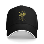 Op-Op Baseball Cap Hip Hop Trafalgar Law One Piece Anime Sandwich Hat for Men Women Breathable Hats Cap Sport-AMAZON FACTORY