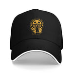 Op-Op Baseball Cap Hip Hop Trafalgar Law One Piece Anime Sandwich Hat for Men Women Breathable Hats Cap Sport-AMAZON FACTORY
