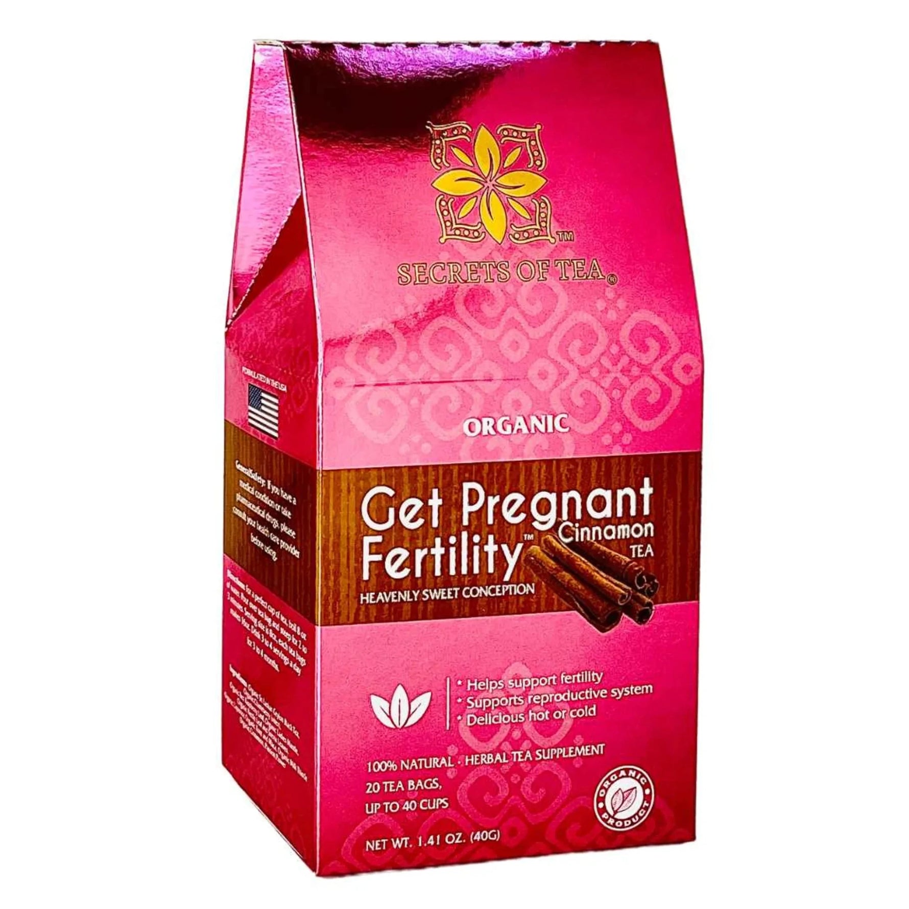 Organic Cinnamon Herbal Tea for Women - 40 Servings - Natural Wellness Blend-AMAZON FACTORY