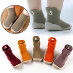 Organic Cotton Sock Shoes Flexible, Non-Slip Baby Socks-AMAZON FACTORY