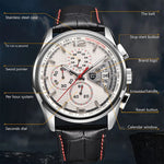 PAGANI DESIGN New PD-3306 Chronograph Men Watch Top Brand Classic Leather Waterproof Quartz Wristwatch for Man Gift Reloj Hombre-AMAZON FACTORY