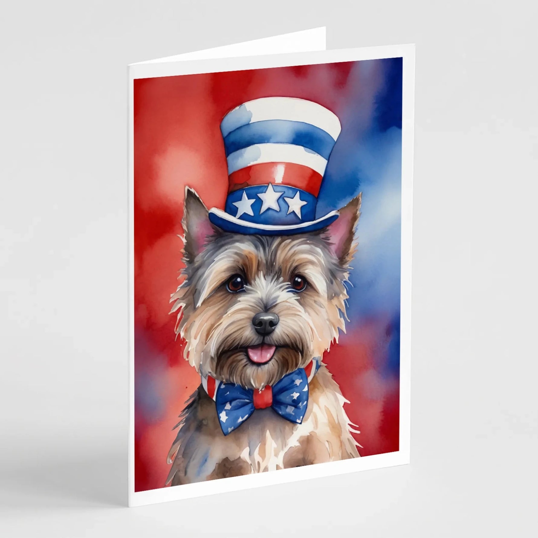 Patriotic American Greeting Cards - Size: 5X7 | Pack Of: 8 | Collection name: Patriotic american-AMAZON FACTORY