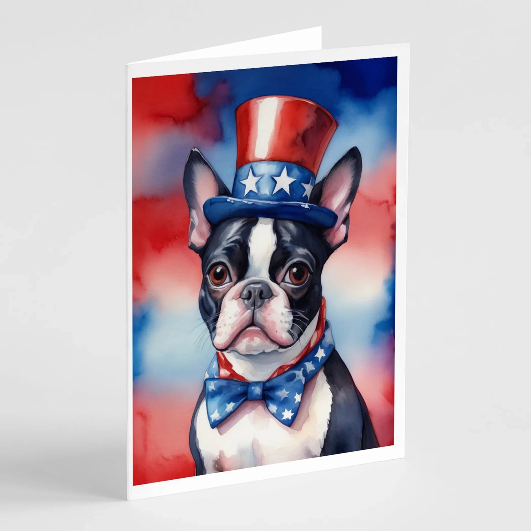 Patriotic American Greeting Cards - Size: 5X7 | Pack Of: 8 | Collection name: Patriotic american-AMAZON FACTORY