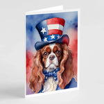 Patriotic American Greeting Cards - Size: 5X7 | Pack Of: 8 | Collection name: Patriotic american-AMAZON FACTORY