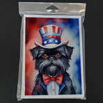 Patriotic American Greeting Cards - Size: 5X7 | Pack Of: 8 | Collection name: Patriotic american-AMAZON FACTORY