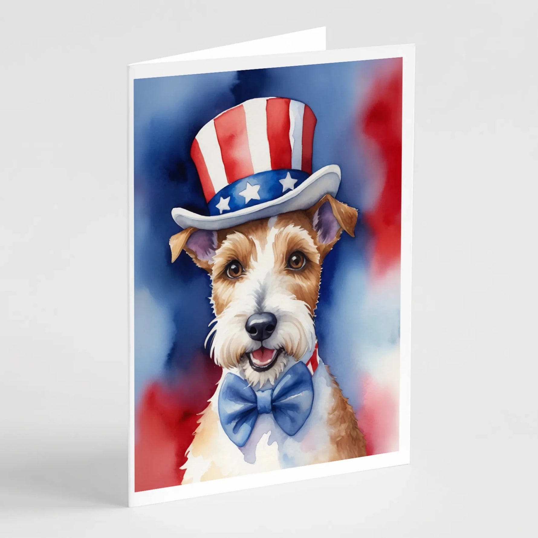 Patriotic American Greeting Cards - Size: 5X7 | Pack Of: 8 | Collection name: Patriotic american-AMAZON FACTORY