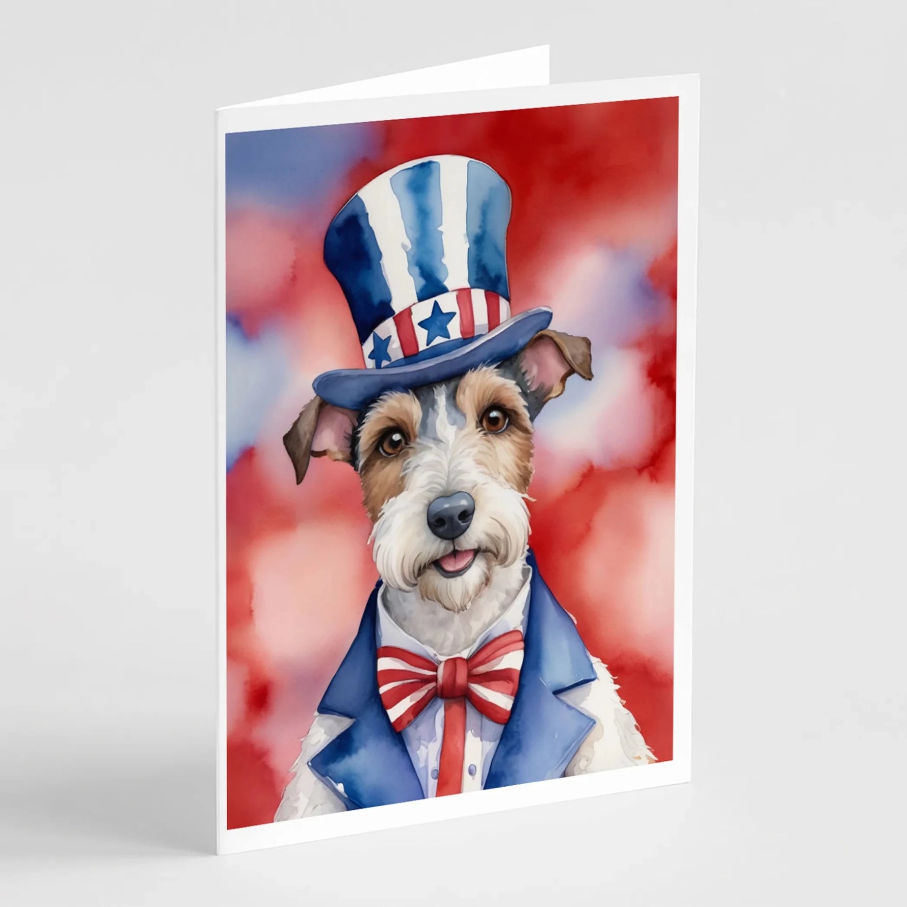 Patriotic American Greeting Cards - Size: 5X7 | Pack Of: 8 | Collection name: Patriotic american-AMAZON FACTORY
