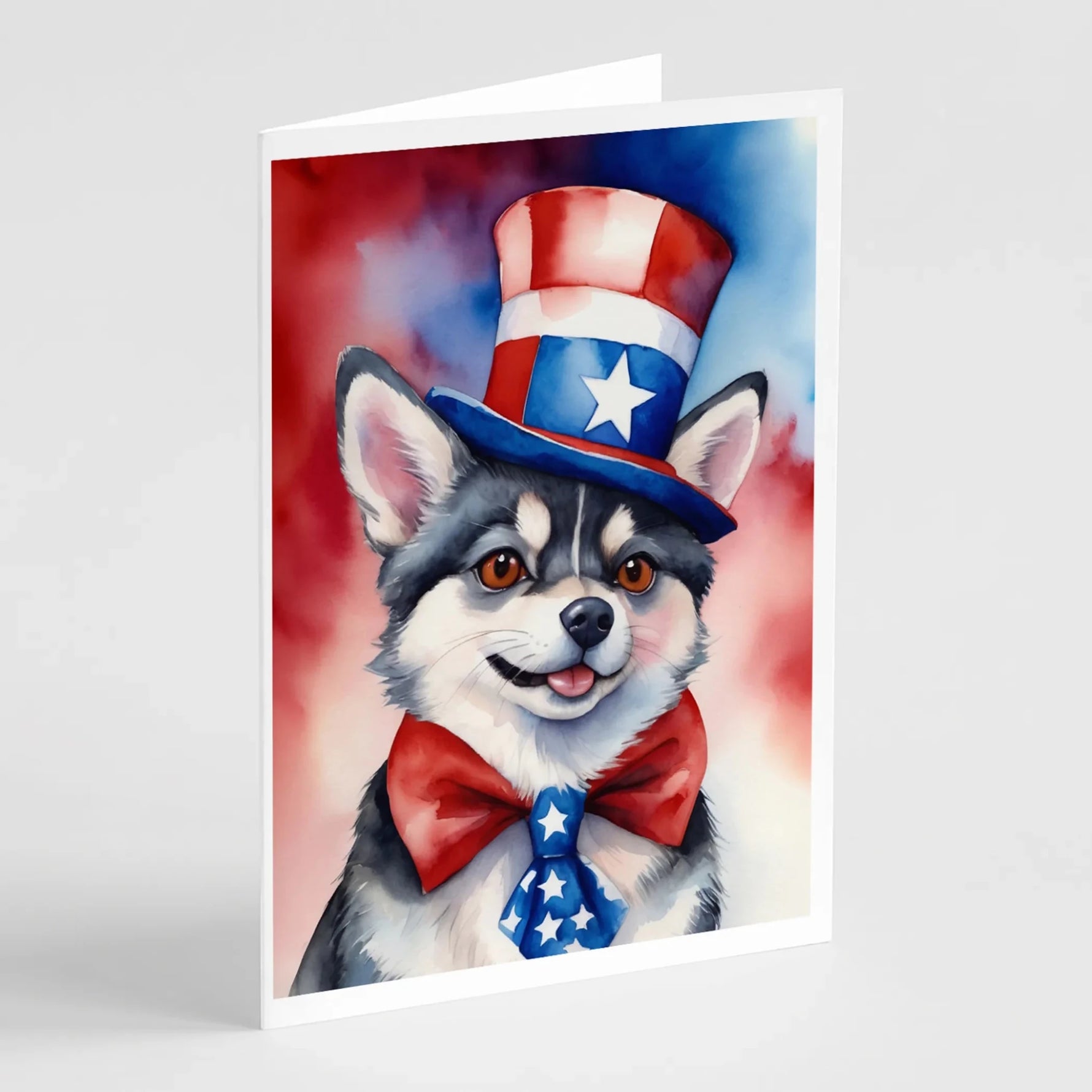 Patriotic American Greeting Cards - Size: 5X7 | Pack Of: 8 | Collection name: Patriotic american-AMAZON FACTORY