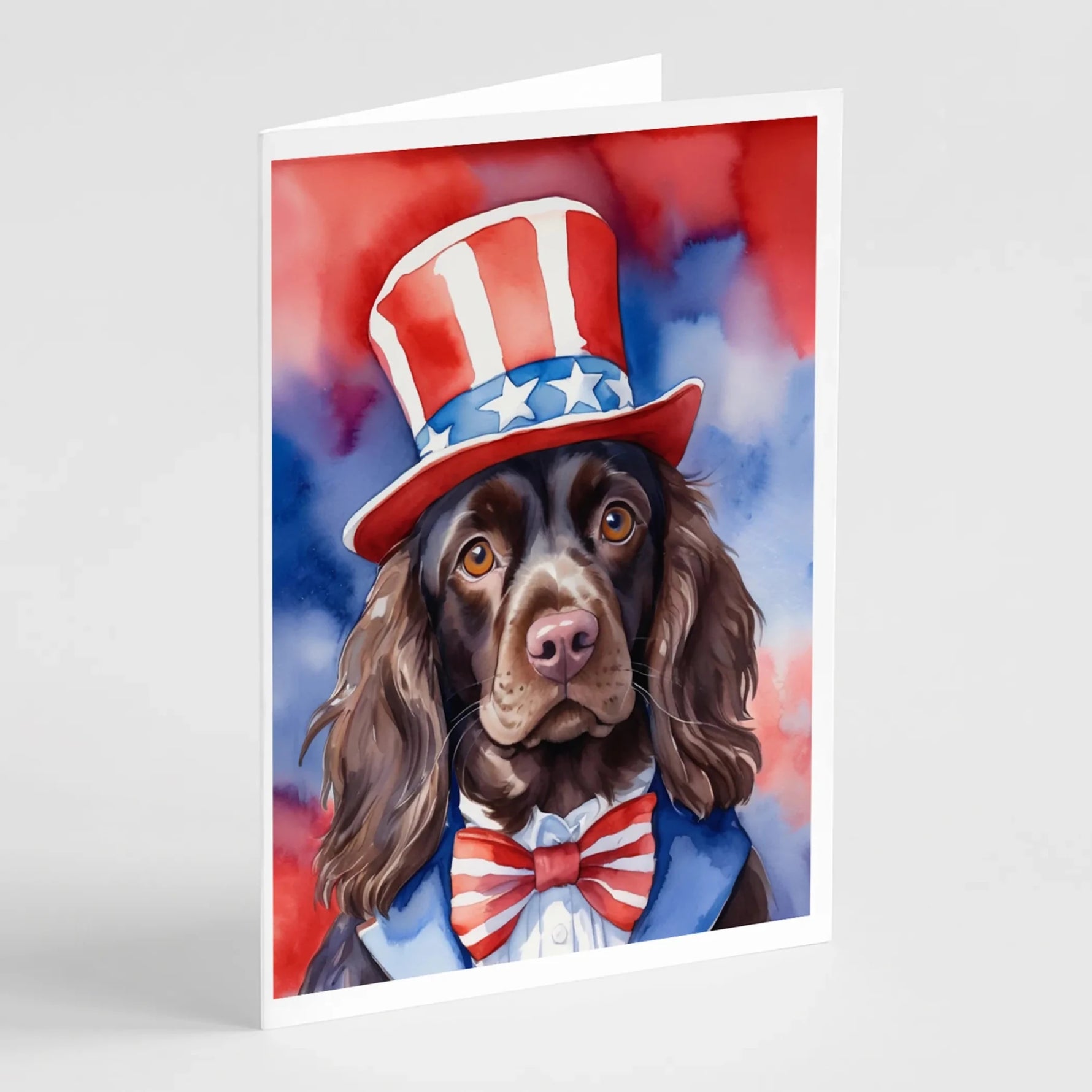 Patriotic American Greeting Cards - Size: 5X7 | Pack Of: 8 | Collection name: Patriotic american-AMAZON FACTORY