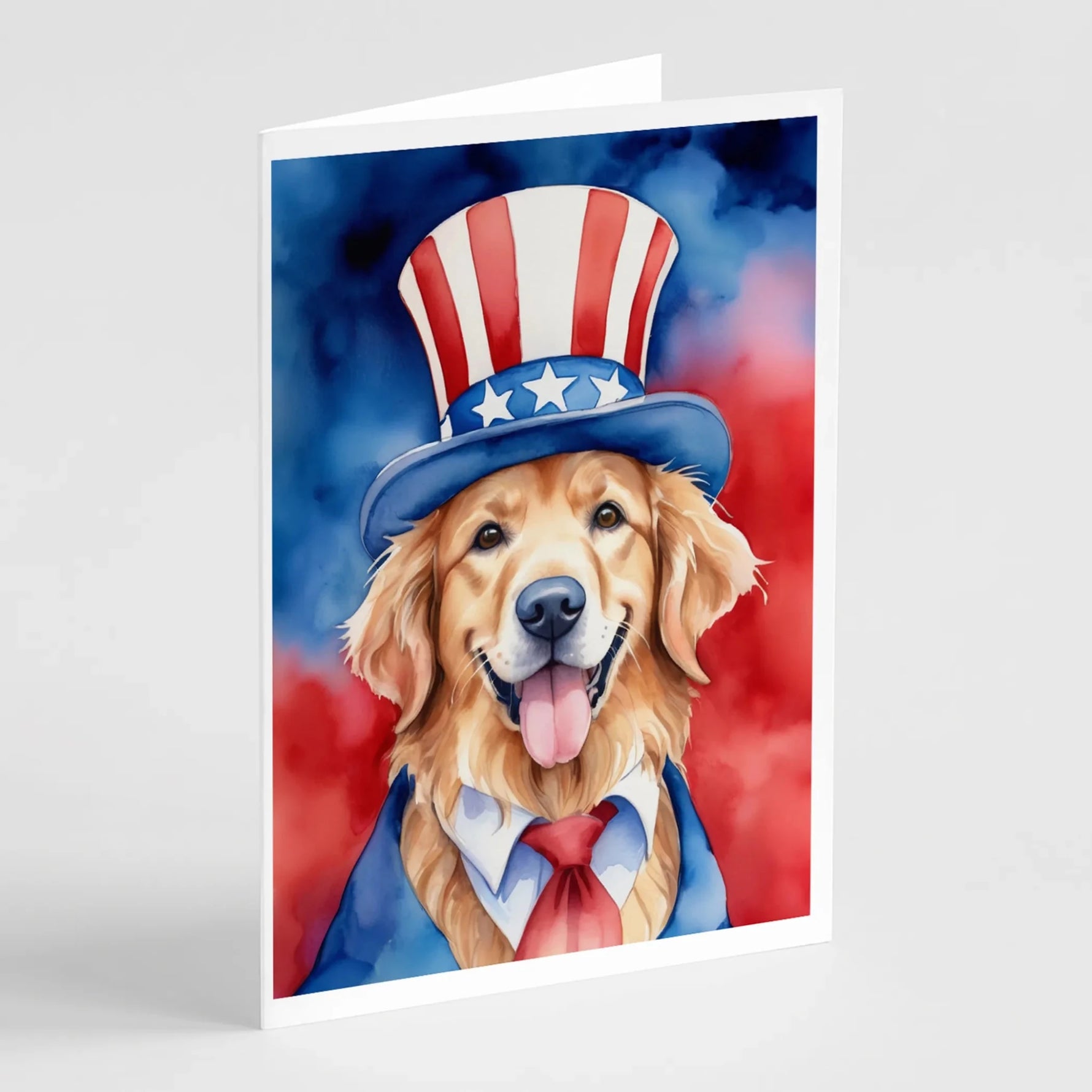 Patriotic American Greeting Cards - Size: 5X7 | Pack Of: 8 | Collection name: Patriotic american-AMAZON FACTORY