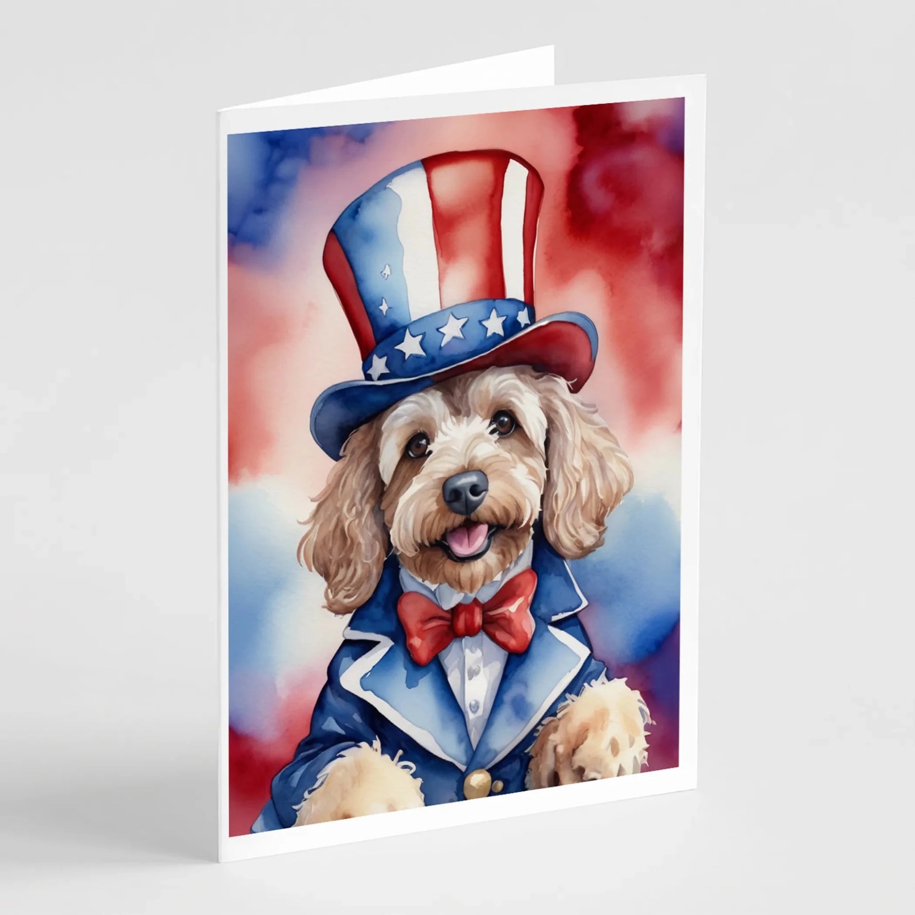 Patriotic American Greeting Cards - Size: 5X7 | Pack Of: 8 | Collection name: Patriotic american-AMAZON FACTORY