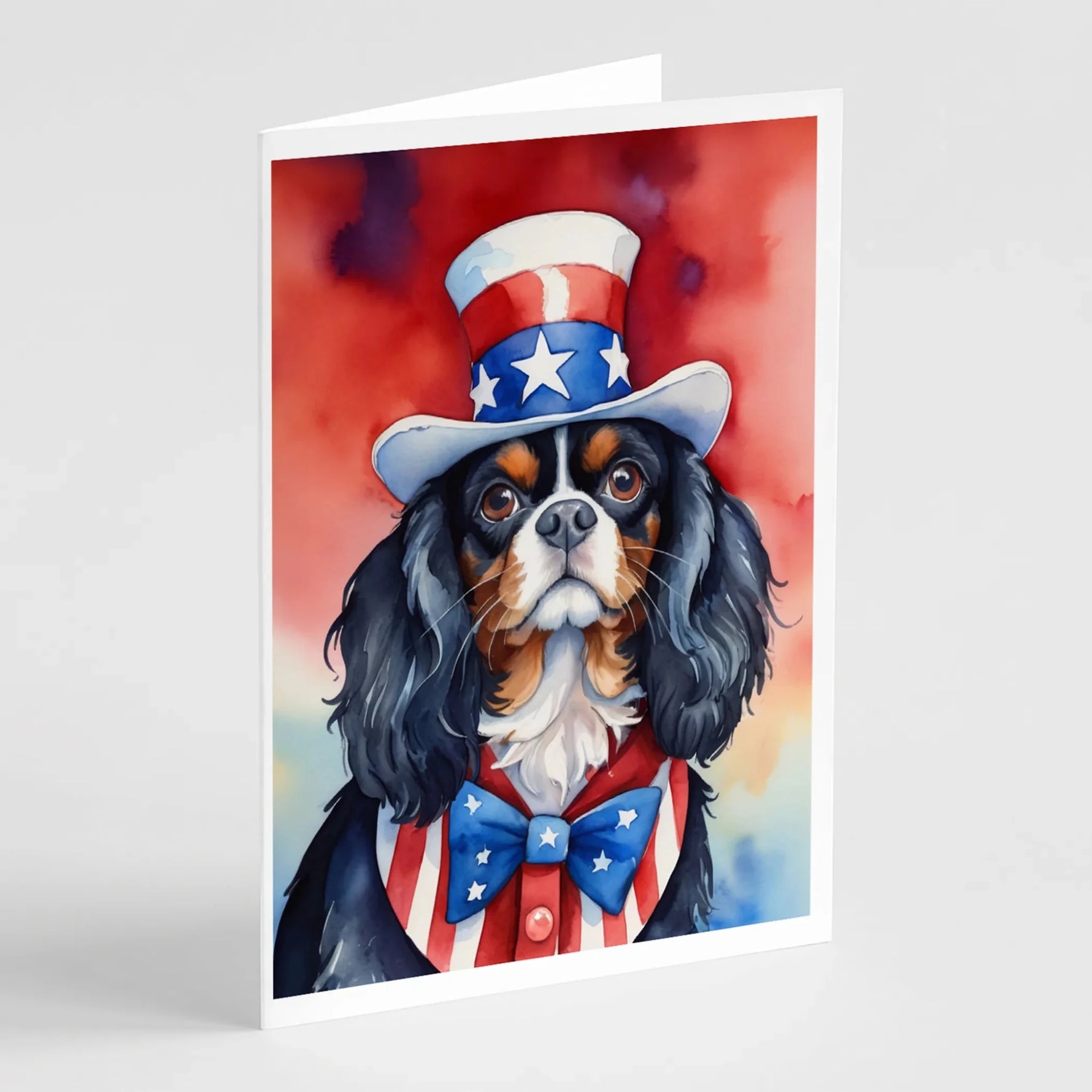 Patriotic American Greeting Cards - Size: 5X7 | Pack Of: 8 | Collection name: Patriotic american-AMAZON FACTORY