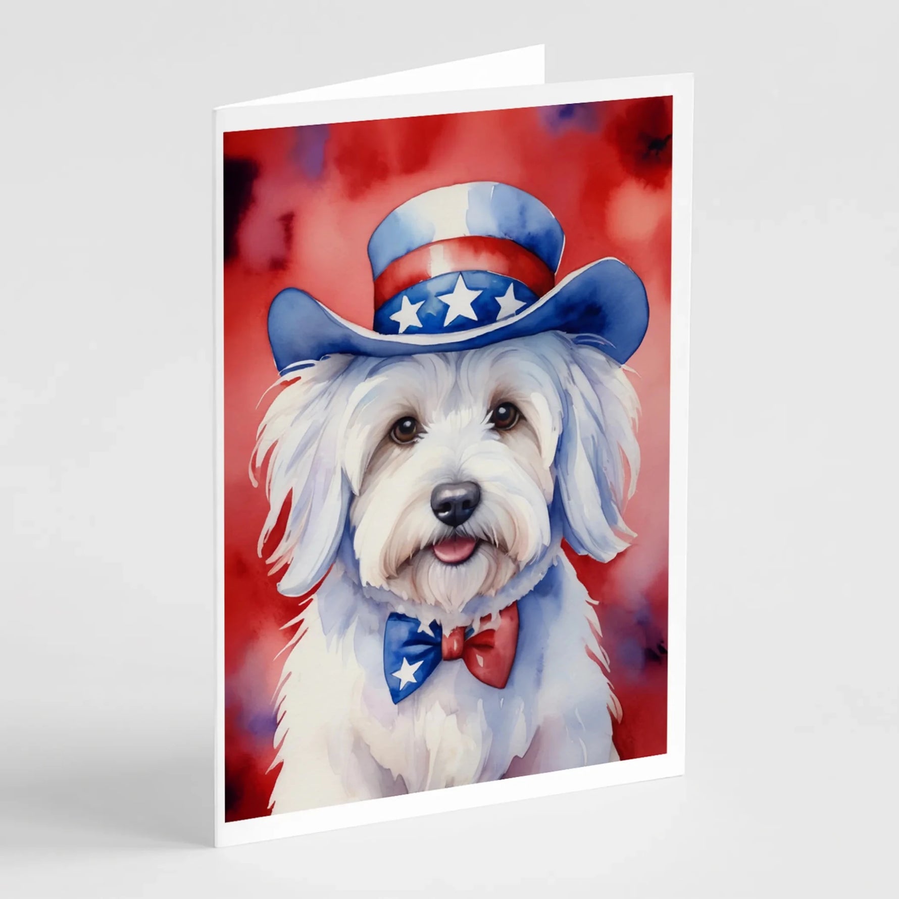 Patriotic American Greeting Cards - Size: 5X7 | Pack Of: 8 | Collection name: Patriotic american-AMAZON FACTORY