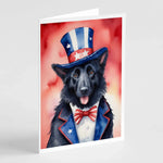 Patriotic American Greeting Cards - Size: 5X7 | Pack Of: 8 | Collection name: Patriotic american-AMAZON FACTORY