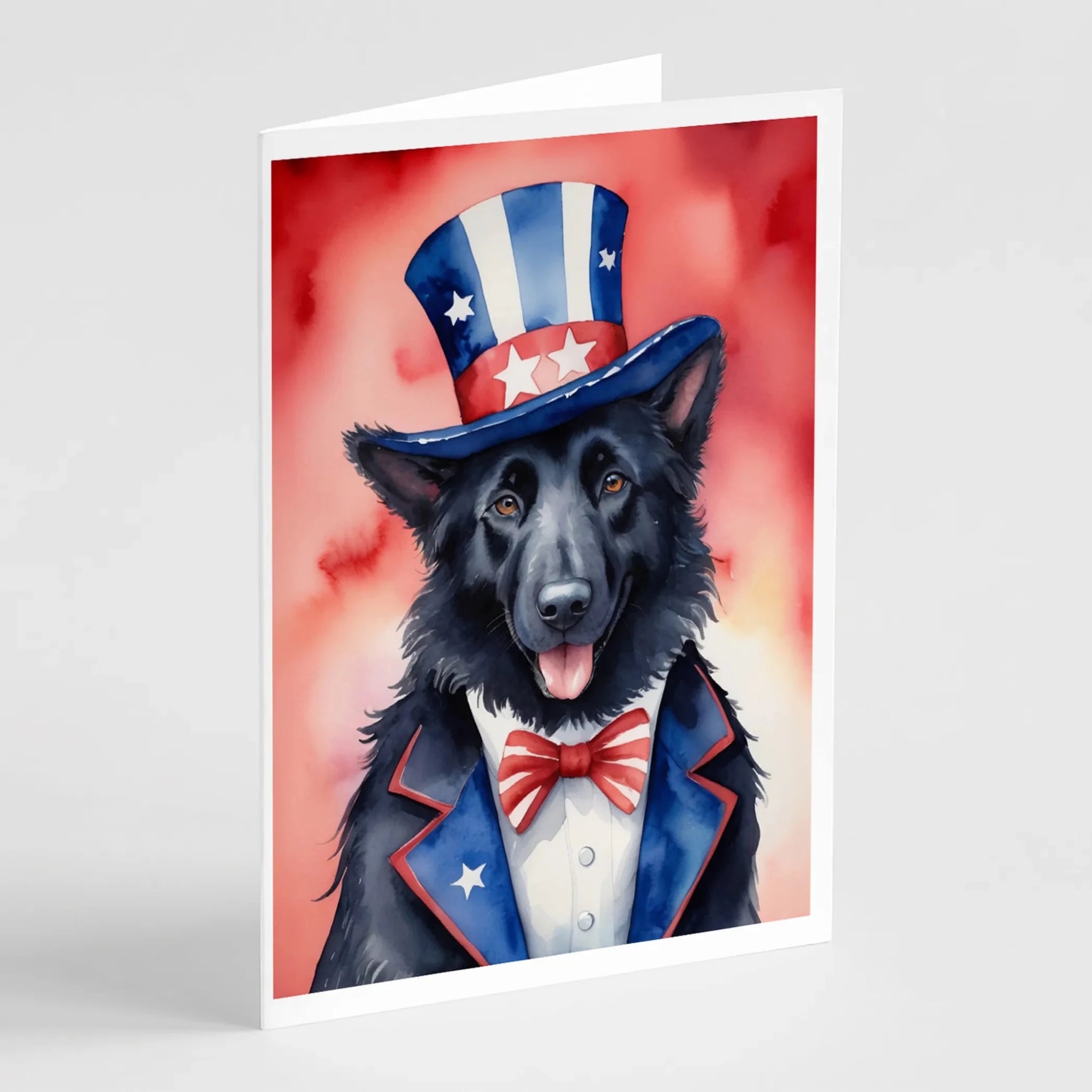 Patriotic American Greeting Cards - Size: 5X7 | Pack Of: 8 | Collection name: Patriotic american-AMAZON FACTORY