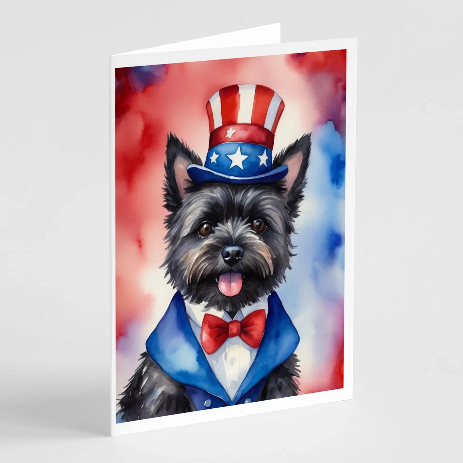 Patriotic American Greeting Cards - Size: 5X7 | Pack Of: 8 | Collection name: Patriotic american-AMAZON FACTORY