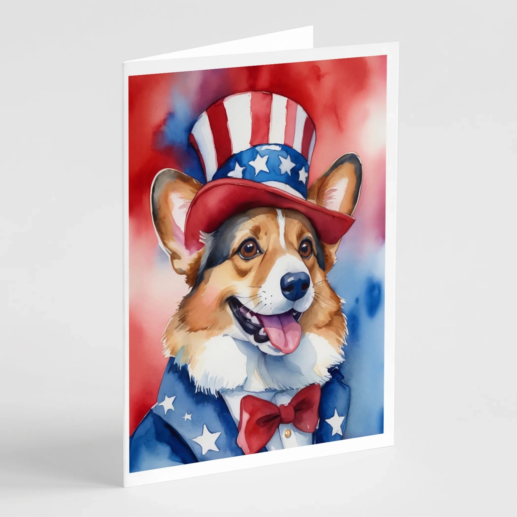 Patriotic American Greeting Cards - Size: 5X7 | Pack Of: 8 | Collection name: Patriotic american-AMAZON FACTORY