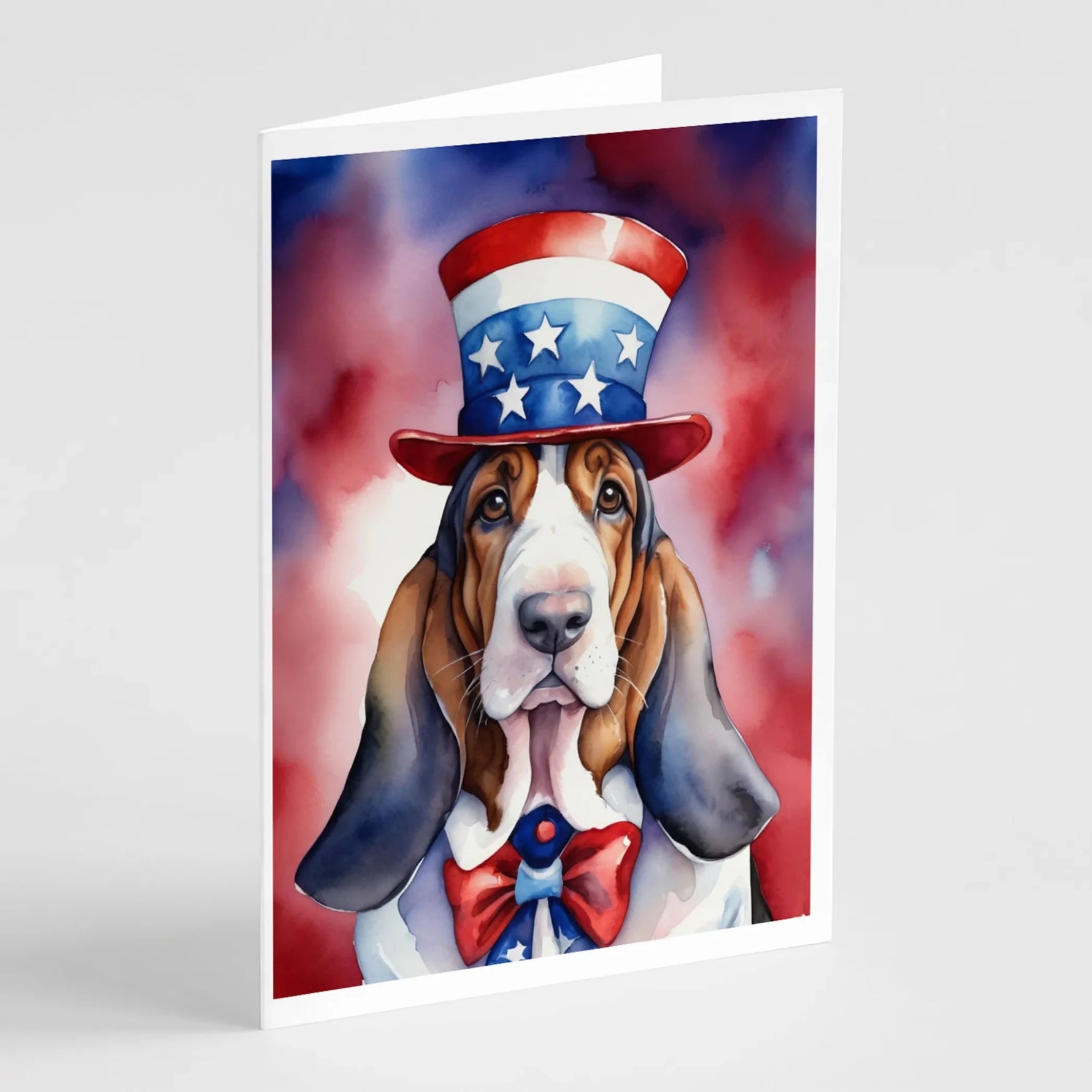 Patriotic American Greeting Cards - Size: 5X7 | Pack Of: 8 | Collection name: Patriotic american-AMAZON FACTORY