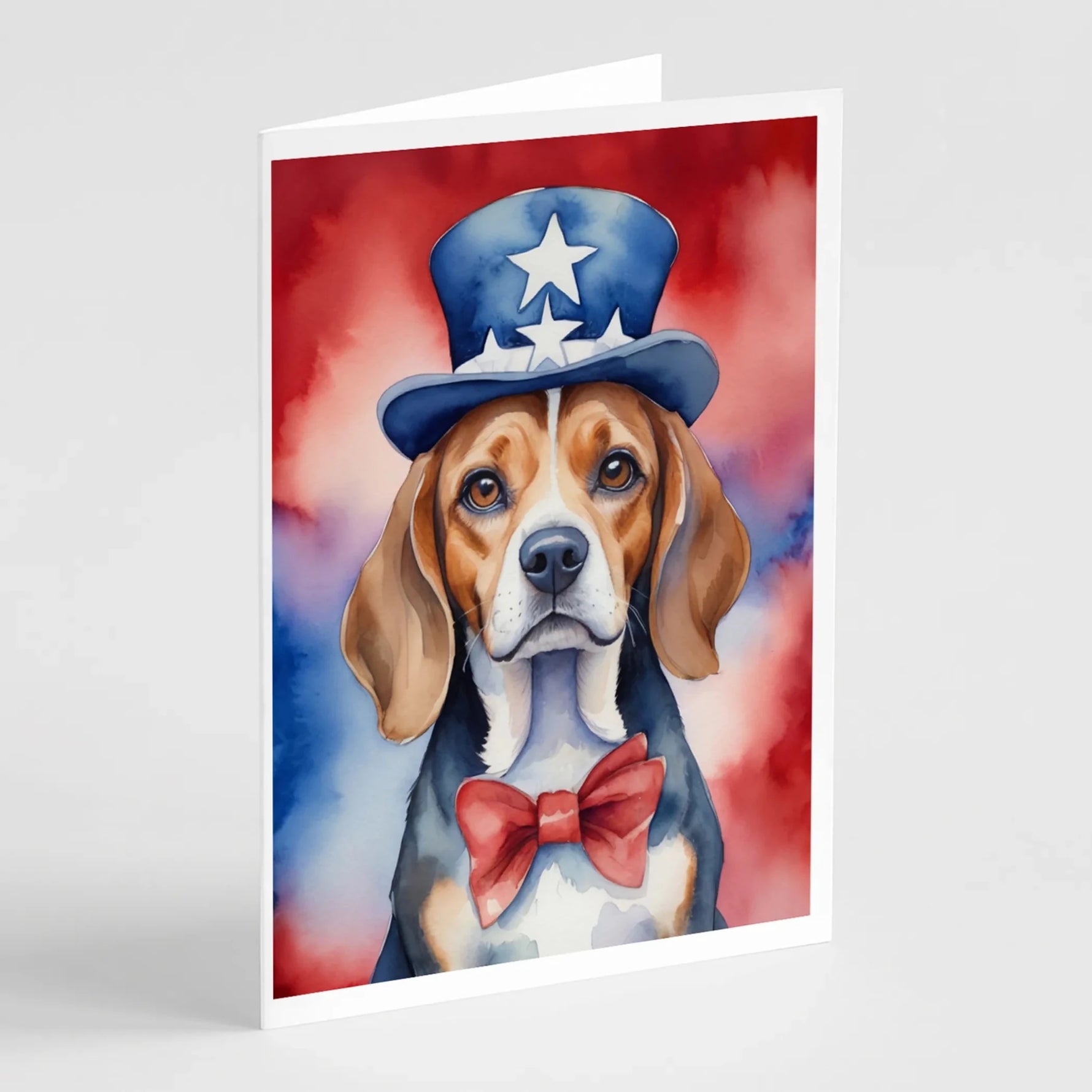 Patriotic American Greeting Cards - Size: 5X7 | Pack Of: 8 | Collection name: Patriotic american-AMAZON FACTORY