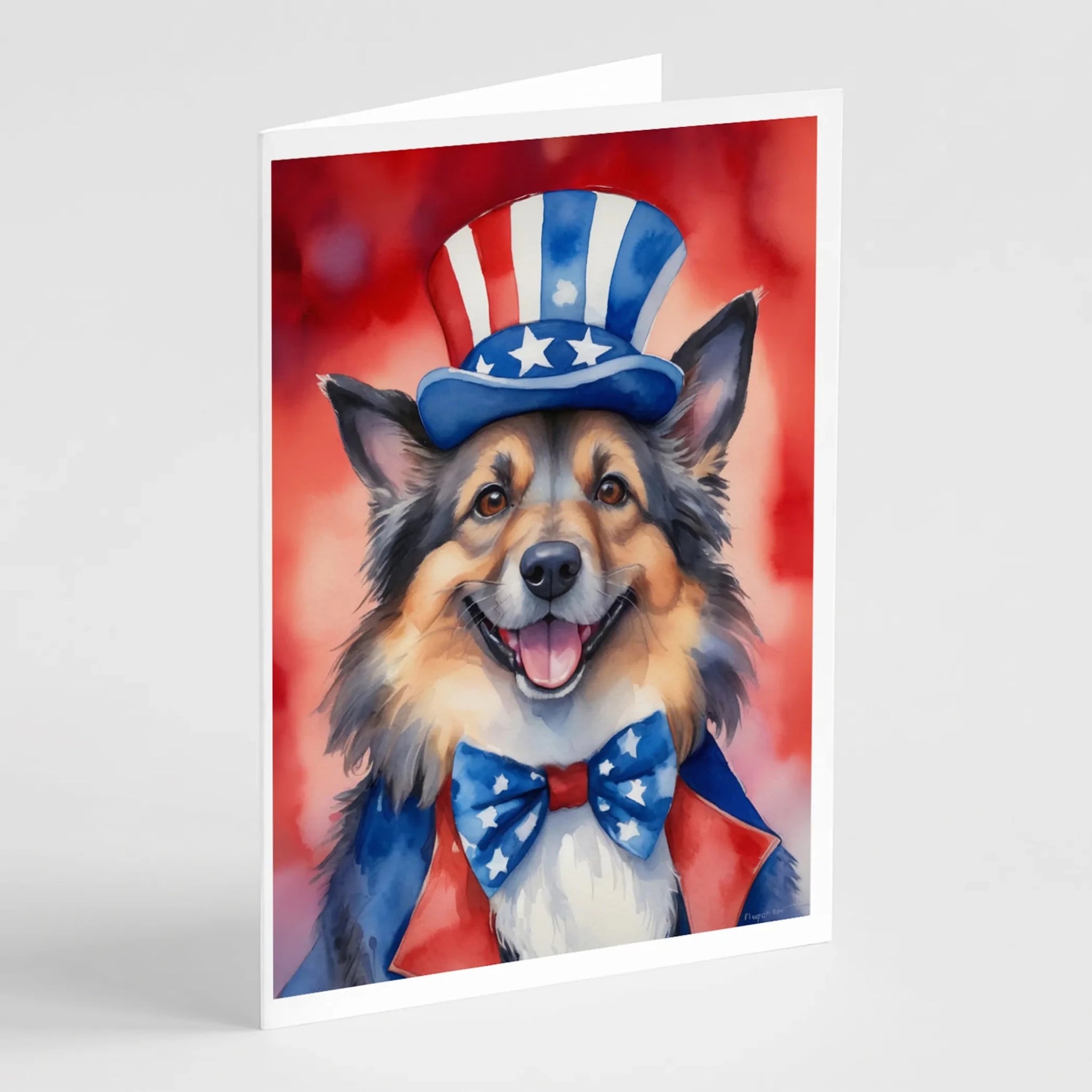 Patriotic American Greeting Cards - Size: 5X7 | Pack Of: 8 | Collection name: Patriotic american-AMAZON FACTORY