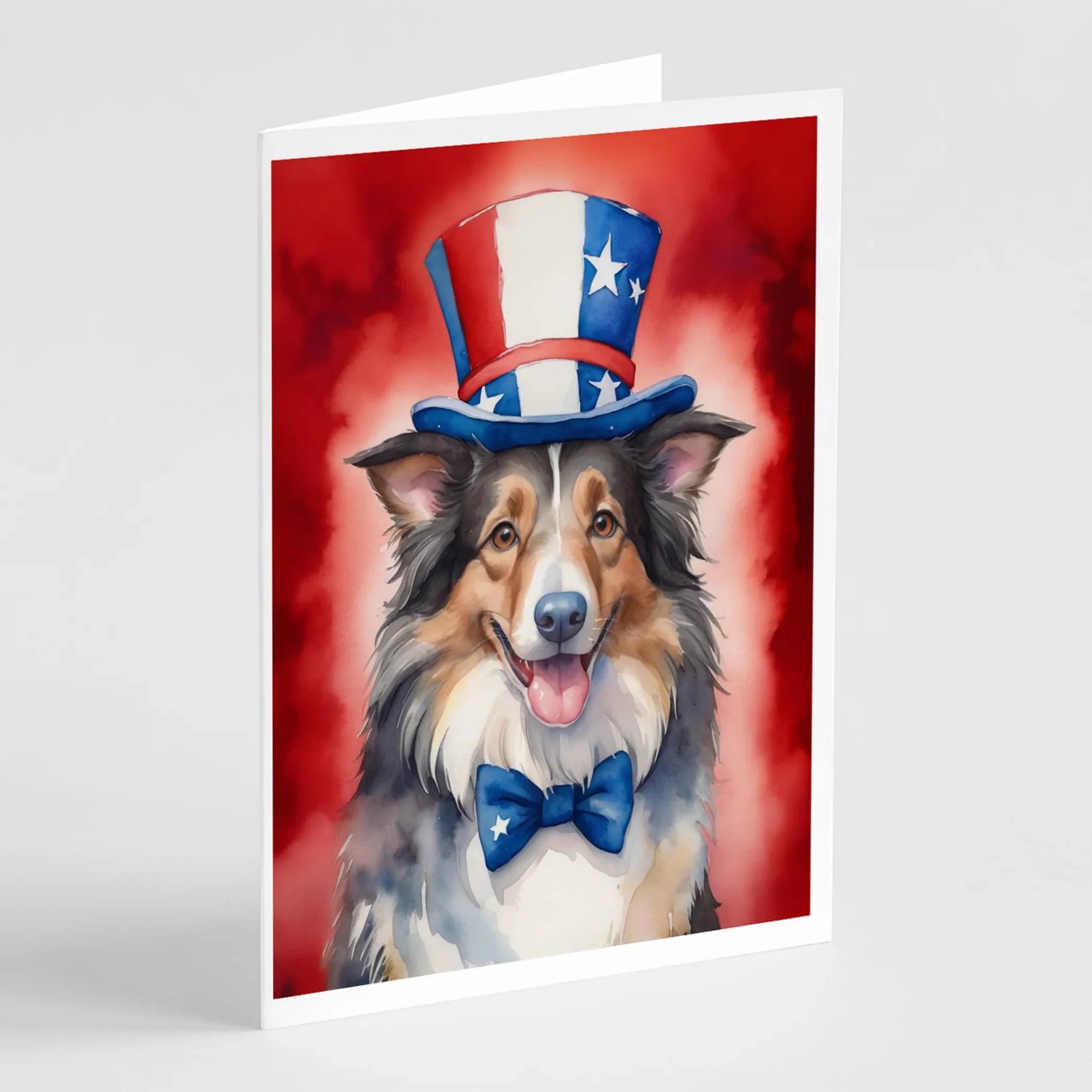 Patriotic American Greeting Cards - Size: 5X7 | Pack Of: 8 | Collection name: Patriotic american-AMAZON FACTORY