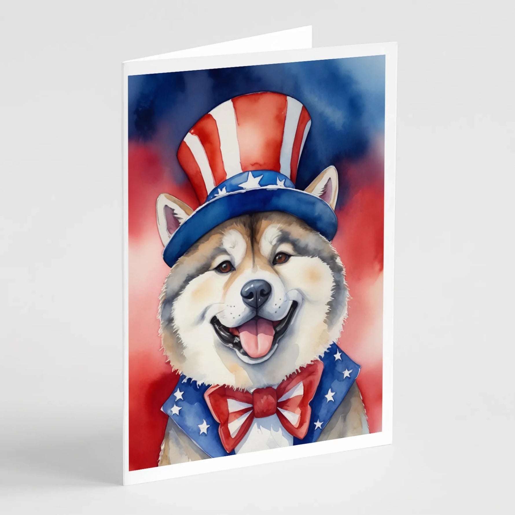 Patriotic American Greeting Cards - Size: 5X7 | Pack Of: 8 | Collection name: Patriotic american-AMAZON FACTORY