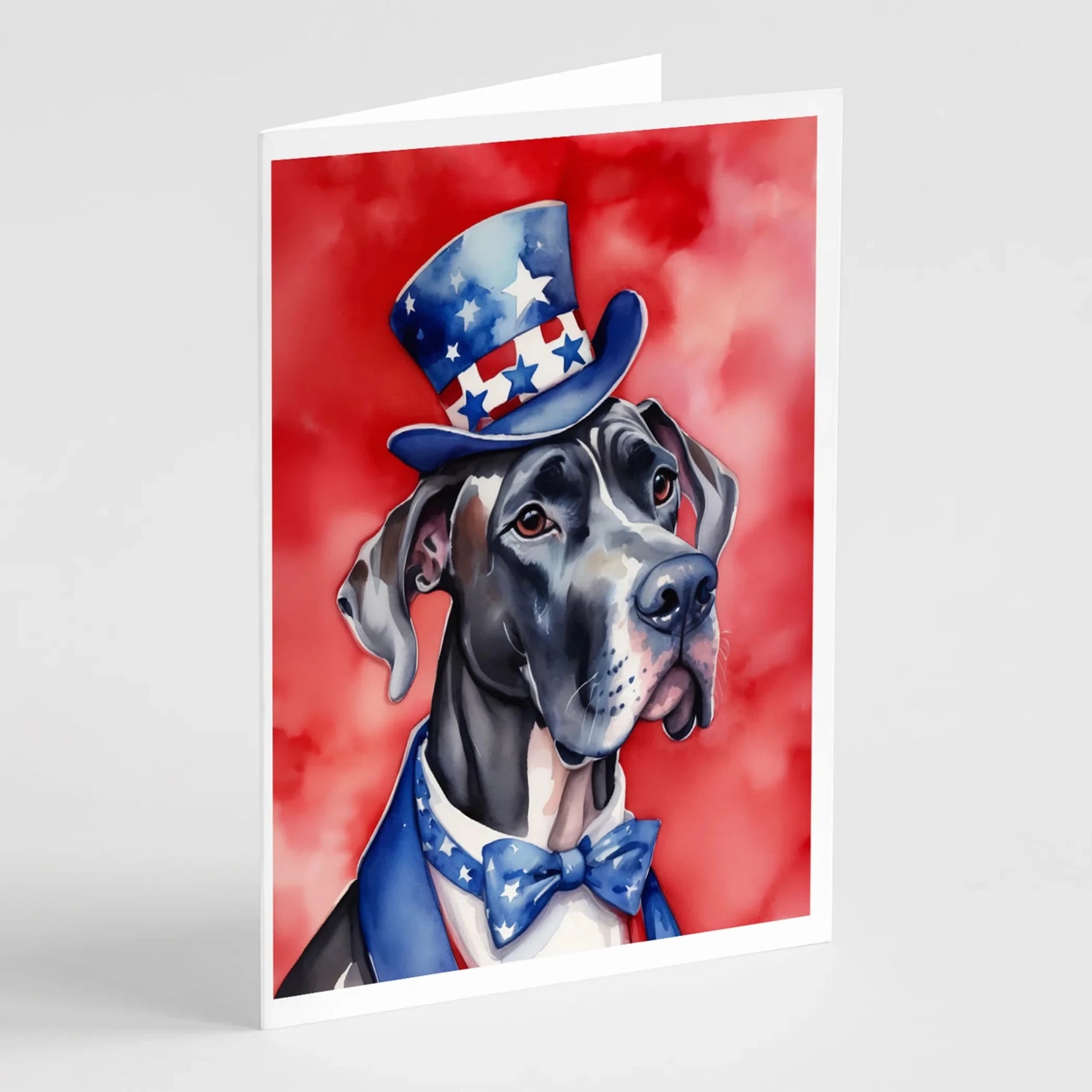 Patriotic American Greeting Cards - Size: 5X7 | Pack Of: 8 | Collection name: Patriotic american-AMAZON FACTORY