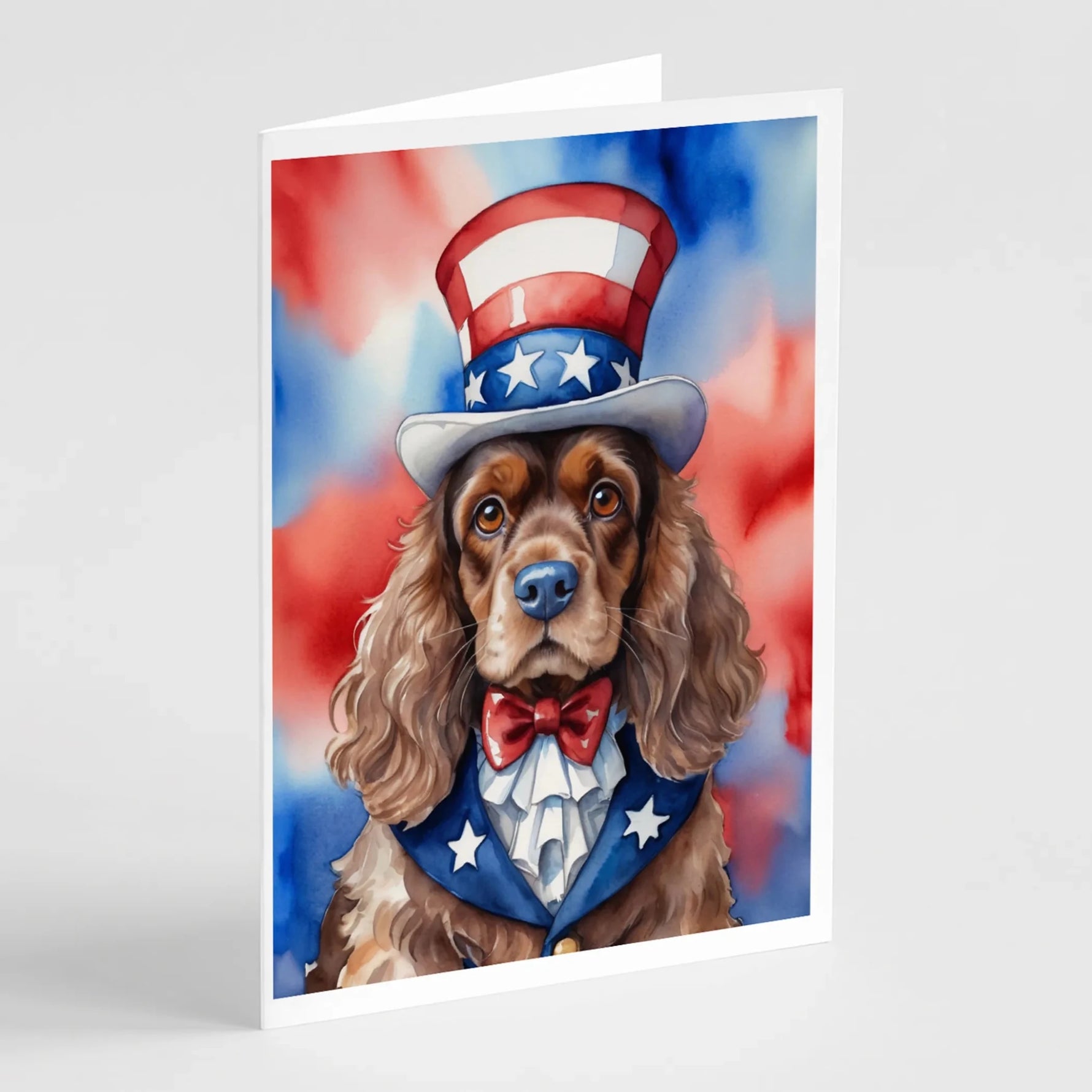 Patriotic American Greeting Cards - Size: 5X7 | Pack Of: 8 | Collection name: Patriotic american-AMAZON FACTORY