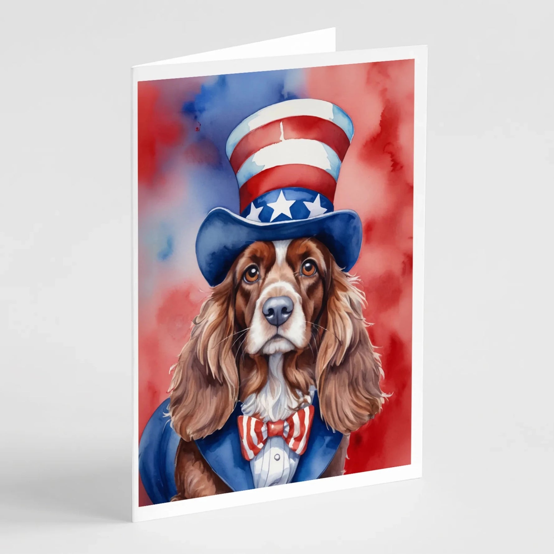 Patriotic American Greeting Cards - Size: 5X7 | Pack Of: 8 | Collection name: Patriotic american-AMAZON FACTORY