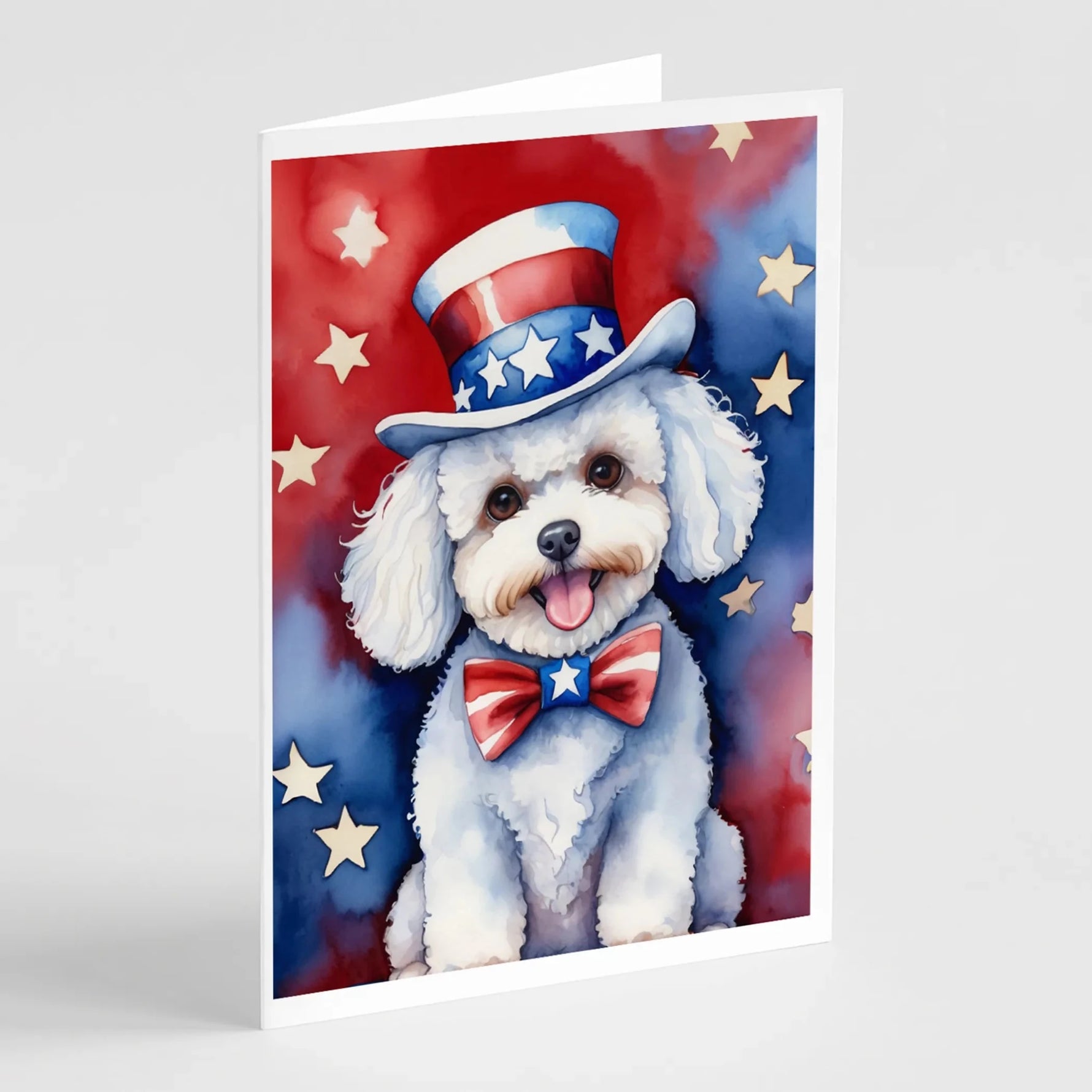Patriotic American Greeting Cards - Size: 5X7 | Pack Of: 8 | Collection name: Patriotic american-AMAZON FACTORY