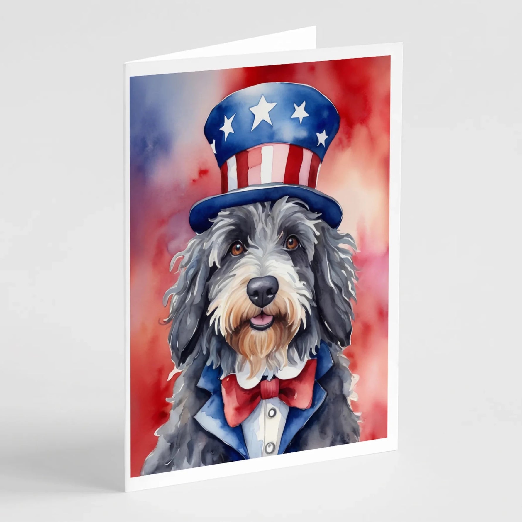 Patriotic American Greeting Cards - Size: 5X7 | Pack Of: 8 | Collection name: Patriotic american-AMAZON FACTORY