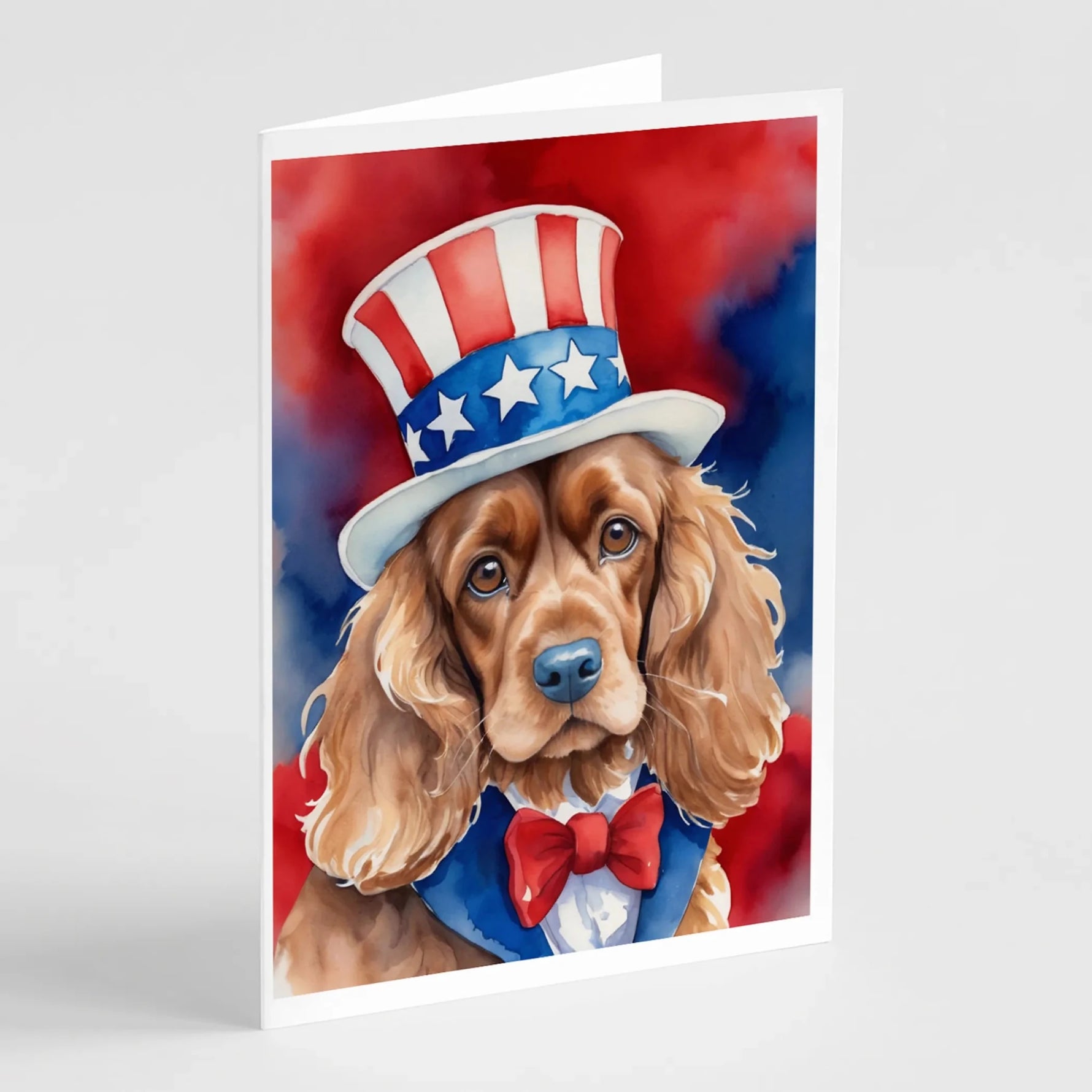 Patriotic American Greeting Cards - Size: 5X7 | Pack Of: 8 | Collection name: Patriotic american-AMAZON FACTORY