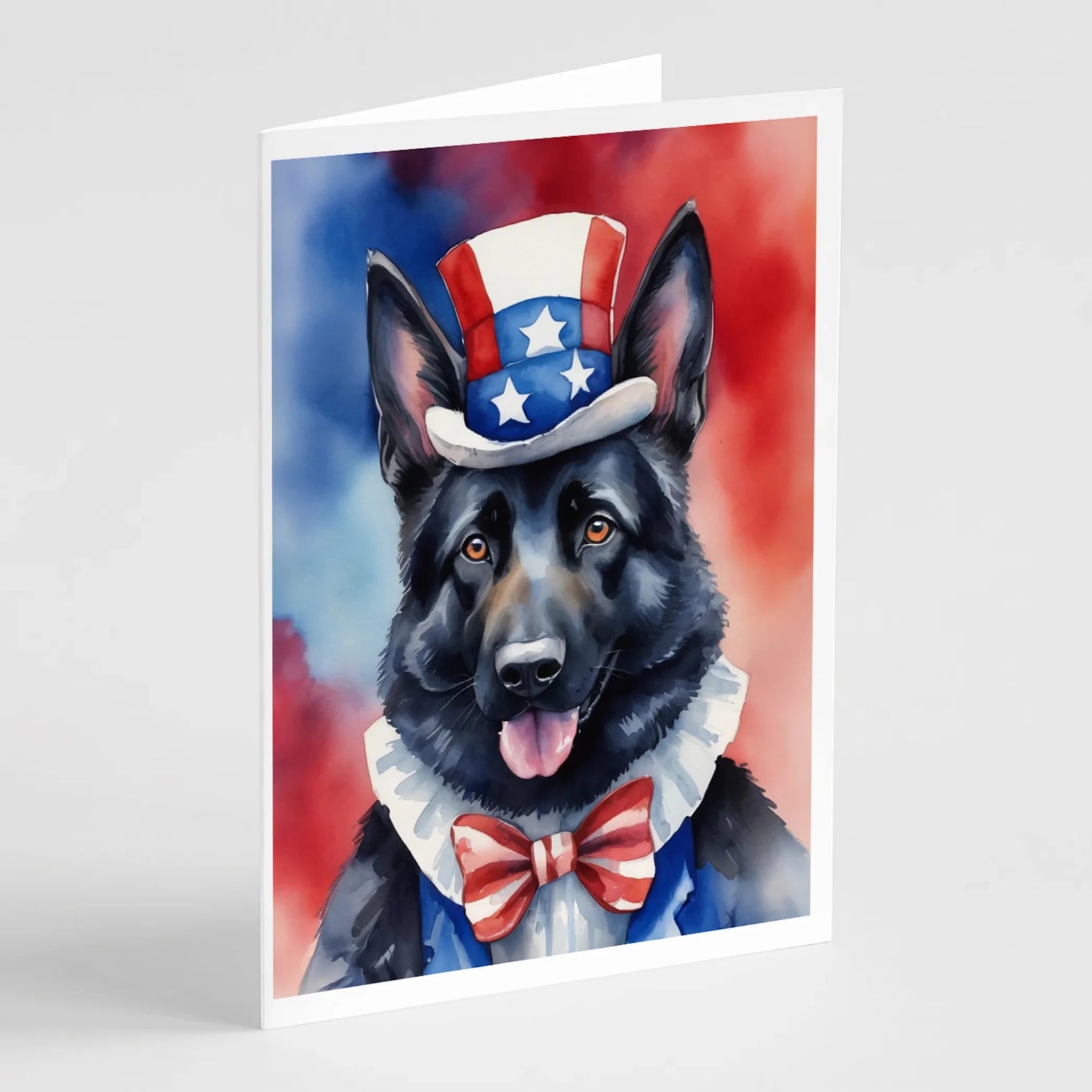 Patriotic American Greeting Cards - Size: 5X7 | Pack Of: 8 | Collection name: Patriotic american-AMAZON FACTORY