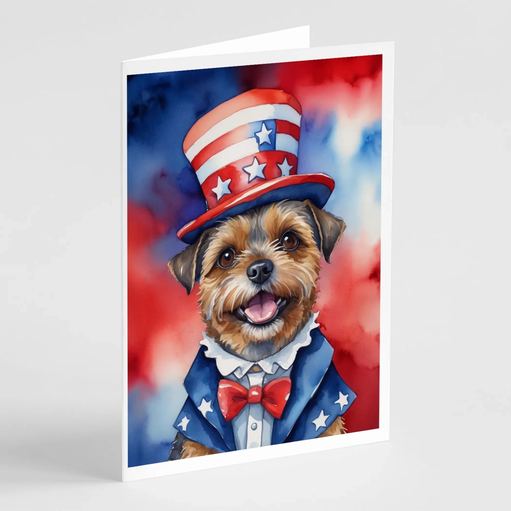 Patriotic American Greeting Cards - Size: 5X7 | Pack Of: 8 | Collection name: Patriotic american-AMAZON FACTORY