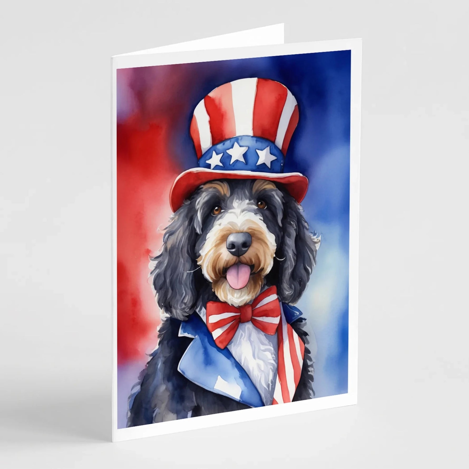 Patriotic American Greeting Cards - Size: 5X7 | Pack Of: 8 | Collection name: Patriotic american-AMAZON FACTORY