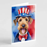 Patriotic American Greeting Cards - Size: 5X7 | Pack Of: 8 | Collection name: Patriotic american-AMAZON FACTORY