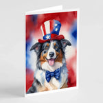 Patriotic American Greeting Cards - Size: 5X7 | Pack Of: 8 | Collection name: Patriotic american-AMAZON FACTORY