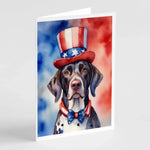 Patriotic American Greeting Cards - Size: 5X7 | Pack Of: 8 | Collection name: Patriotic american-AMAZON FACTORY