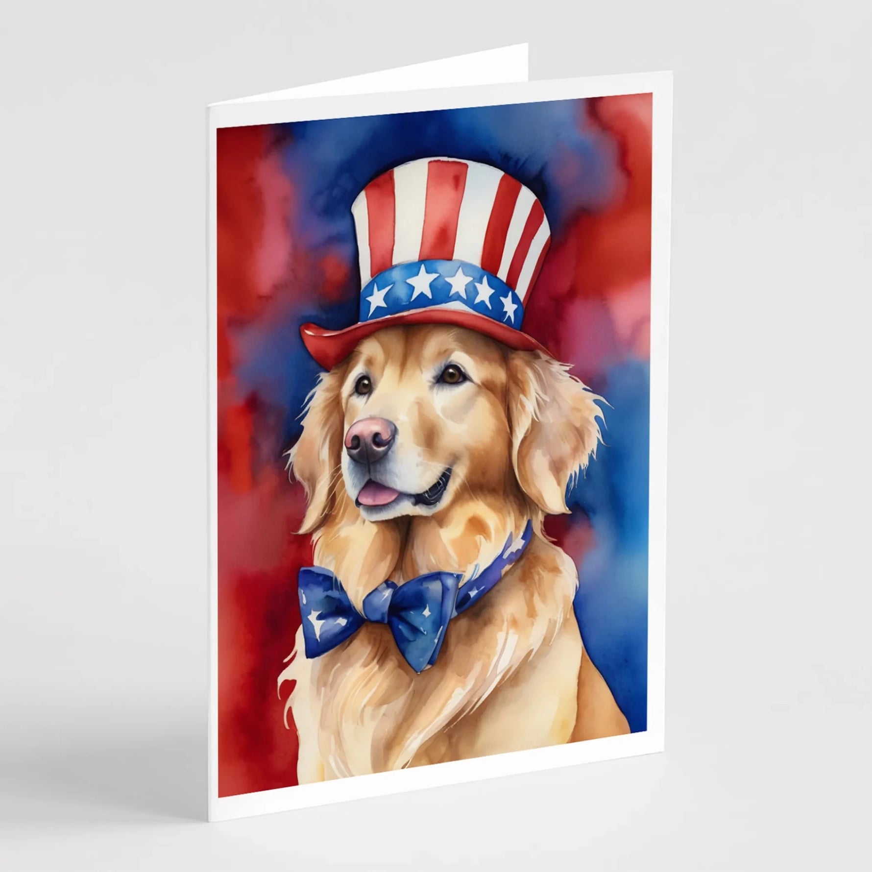 Patriotic American Greeting Cards - Size: 5X7 | Pack Of: 8 | Collection name: Patriotic american-AMAZON FACTORY