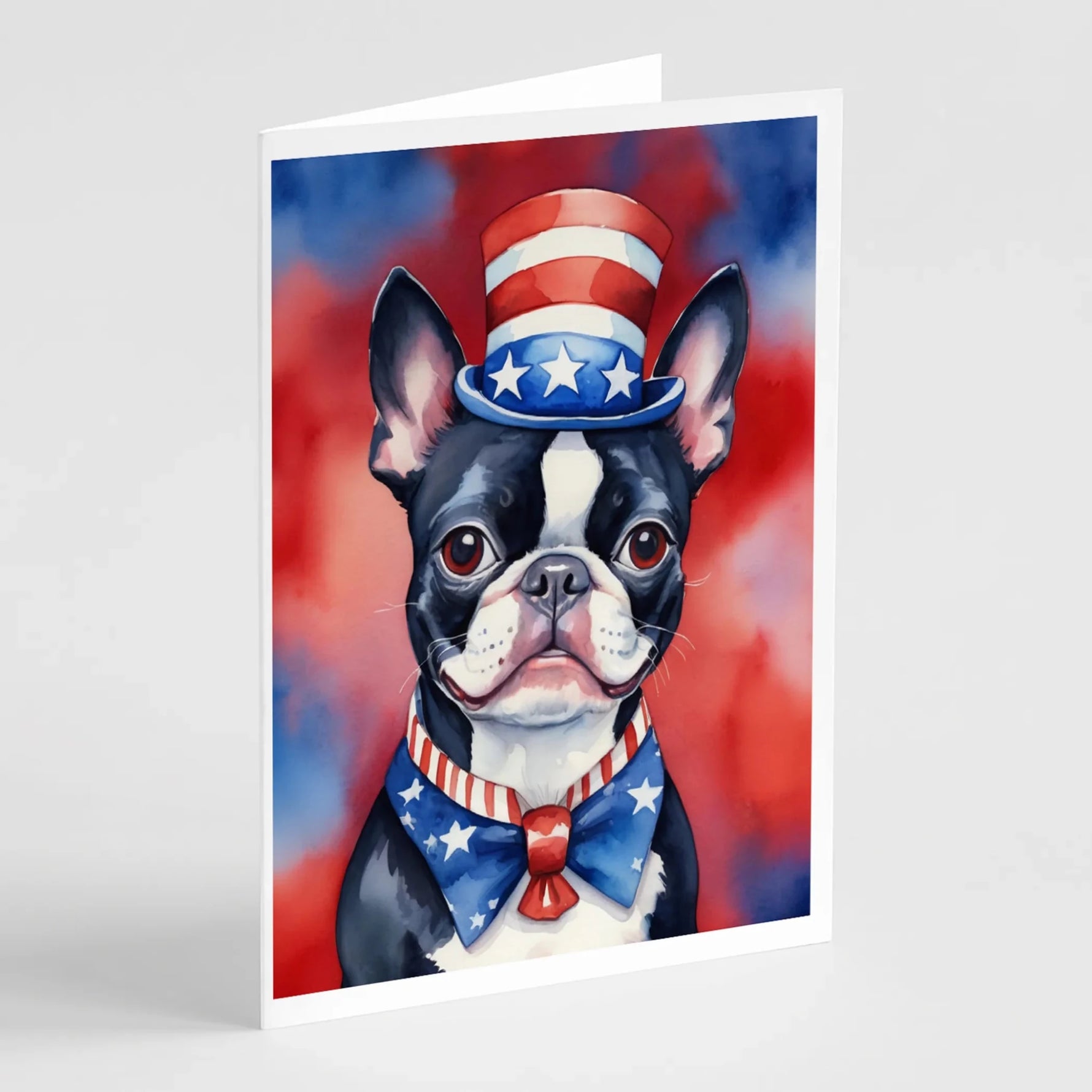 Patriotic American Greeting Cards - Size: 5X7 | Pack Of: 8 | Collection name: Patriotic american-AMAZON FACTORY