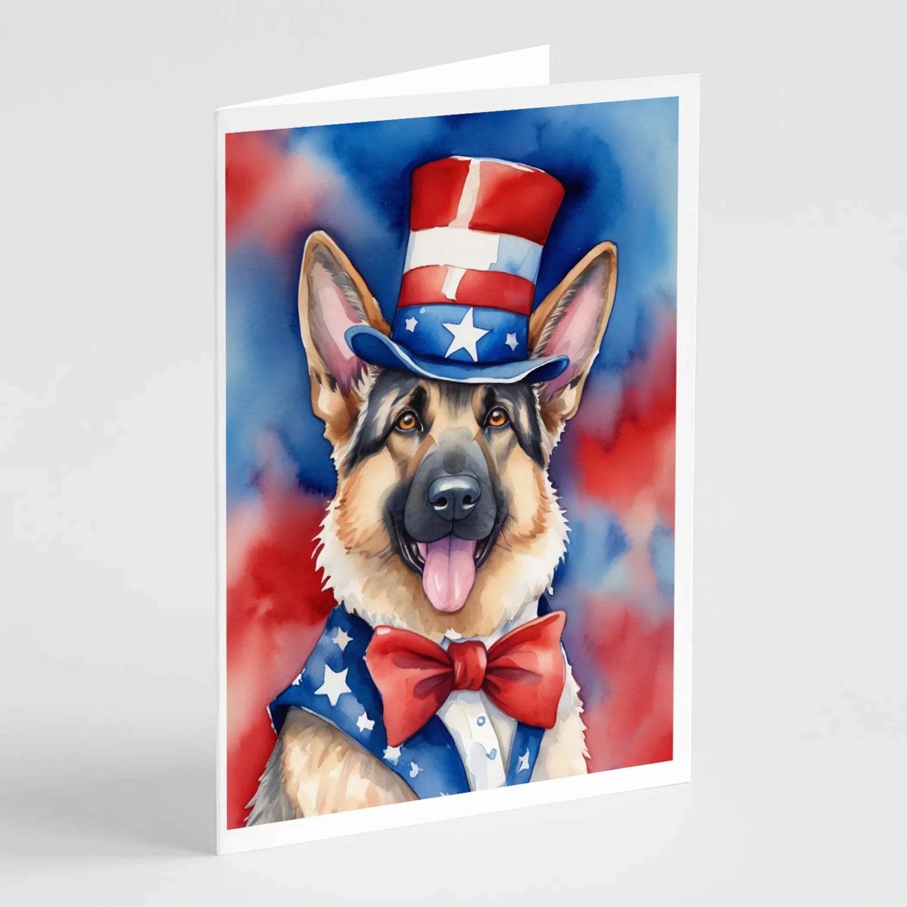 Patriotic American Greeting Cards - Size: 5X7 | Pack Of: 8 | Collection name: Patriotic american-AMAZON FACTORY