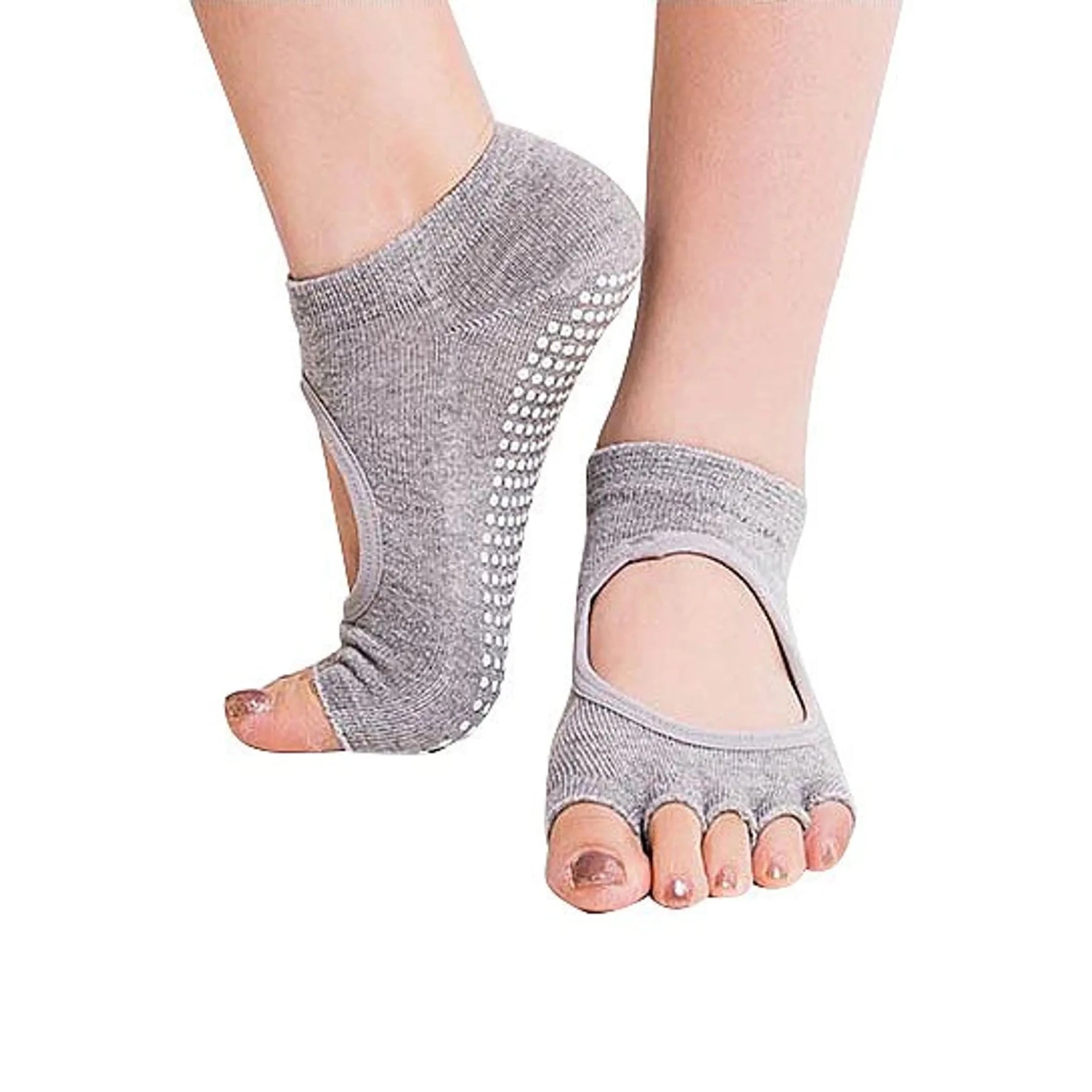 Peep Toe Yoga Socks 3 Pair Pack-AMAZON FACTORY