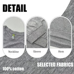 Perfect Combo Men's Long Sleeve T-Shirt 180g 100% Cotton Printed Crew Neck Casual Daily Wear Soft and Breathable-AMAZON FACTORY