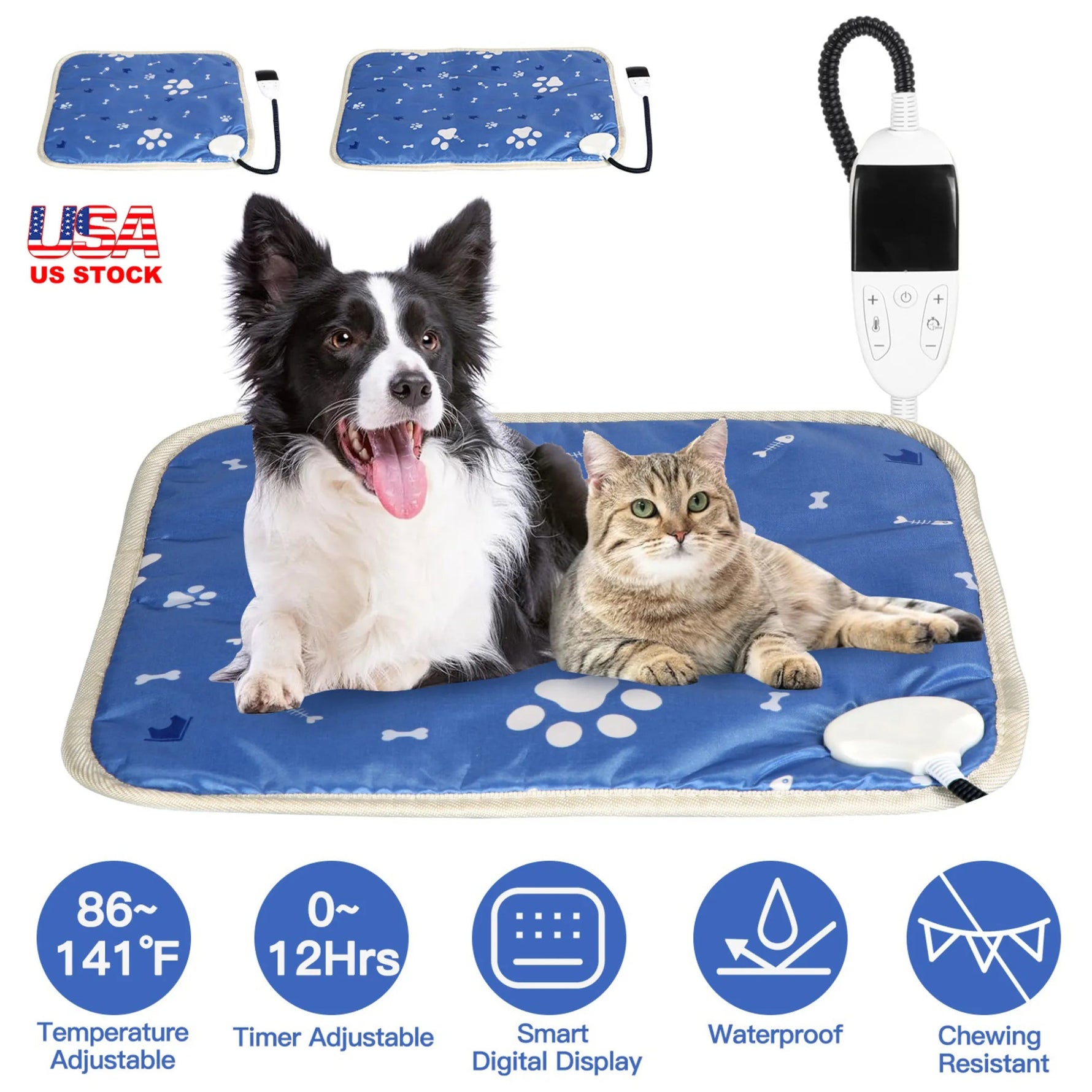 Pet Heating Pad Electric Dog Cat Heating Mat - AMAZON FACTORY